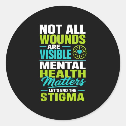 Sticker Rond Lutter contre la stigmatisation par l'auto-prise e (Devant)