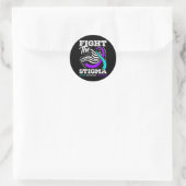 Sticker Rond Lutter contre la stigmatisation Prévention du suic (Sac)