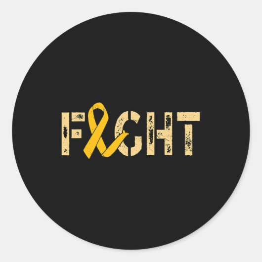 Sticker Rond Lutter contre le cancer chez les enfants 2 (Devant)