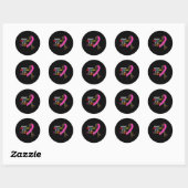 Sticker Rond Lutter contre le cancer dans toutes les couleurs R (Feuille)