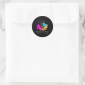 Sticker Rond Lutter Contre Le Cancer De Toutes Les Couleurs Rép (Sac)