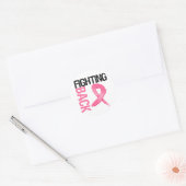 Sticker Rond Lutter contre le cancer du sein (Enveloppe)