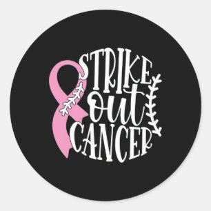 Sticker Rond Lutter contre le cancer du sein Campagne de sensib