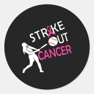 Sticker Rond Lutter contre le cancer du sein Campagne de sensib