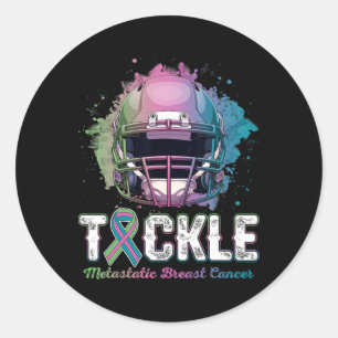 Sticker Rond Lutter contre le cancer du sein métastatique Jour 