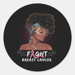 Sticker Rond Lutter contre le cancer du sein Mois de sensibilis