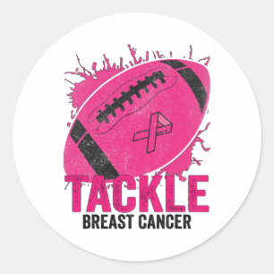 Sticker Rond Lutter contre le cancer du sein Sensibilisation Fo