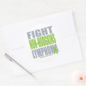 Sticker Rond Lutter contre le lymphome non hodgkins (Enveloppe)