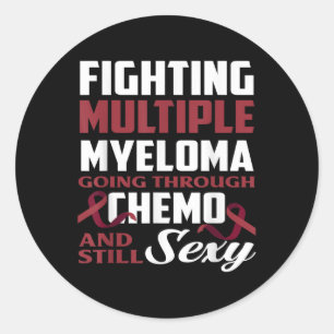 Sticker Rond Lutter contre le myélome multiple Chemo Myélome mu