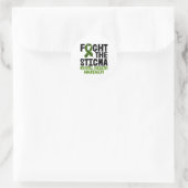 Sticker Rond Lutter contre le Ruban vert de la Stigmatisation L (Sac)