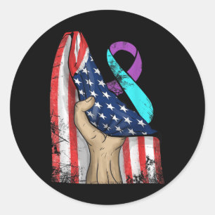 Sticker Rond Lutter contre le suicide Prévention Vous _2