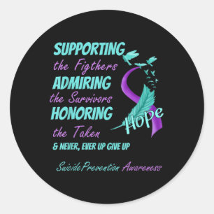 Sticker Rond Lutter contre le suicide Prévention Vous _5