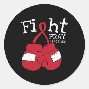 Sticker Rond Lutter contre le VIH Sida Cerveau Aneurysme Stroke
