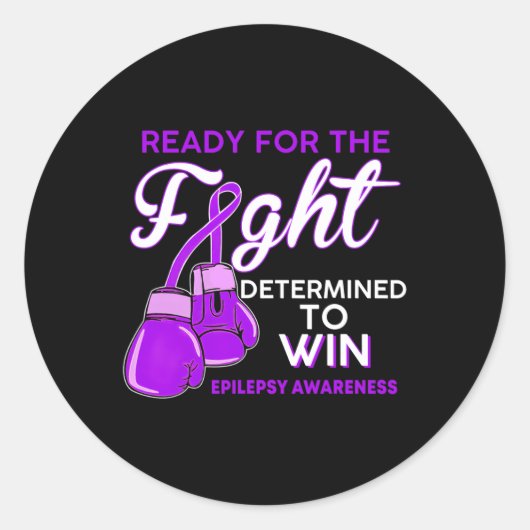 Sticker Rond Lutter contre l'épilepsie (Devant)