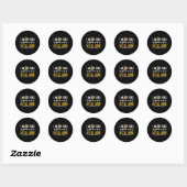 Sticker Rond Lutter contre l'épinette cancéreuse chez les enfan (Feuille)