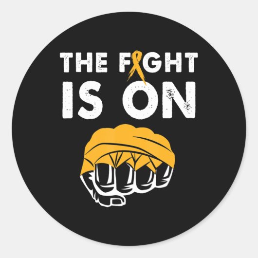 Sticker Rond Lutter Pour La Sensibilisation À La Leucémie Cadea (Devant)