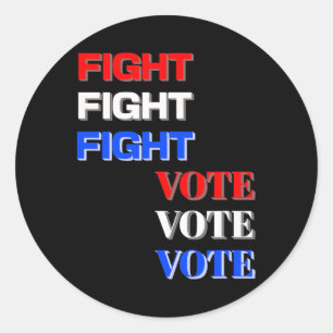 Sticker Rond Lutter Pour L'Élection Présidentielle De Trump