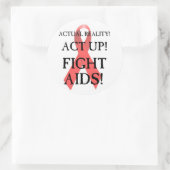 Sticker Rond Luttez contre le SIDA ! (Sac)