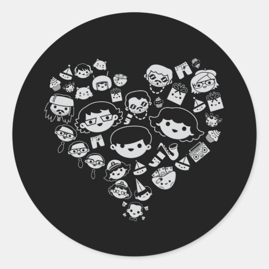 Sticker Rond Luv 2 (Devant)