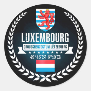 Sticker Rond Luxembourg