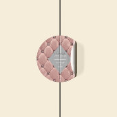 Sticker Rond Luxueux Monogramme doré Rose