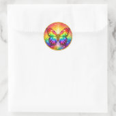 Sticker Rond Luxury Rainbow Butterfly Circle (Sac)