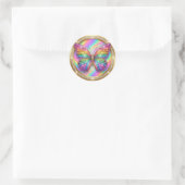 Sticker Rond Luxury Rainbow Glitter Butterfly  (Sac)
