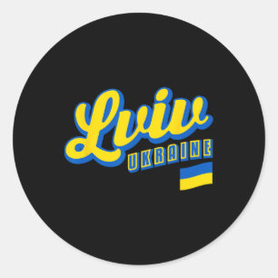 Sticker Rond Lviv Ukraine 1