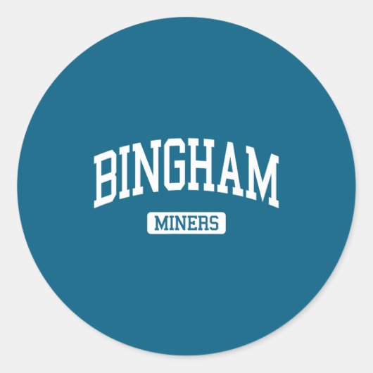 Sticker Rond Lycée Bingham High School Hs Sud (Devant)