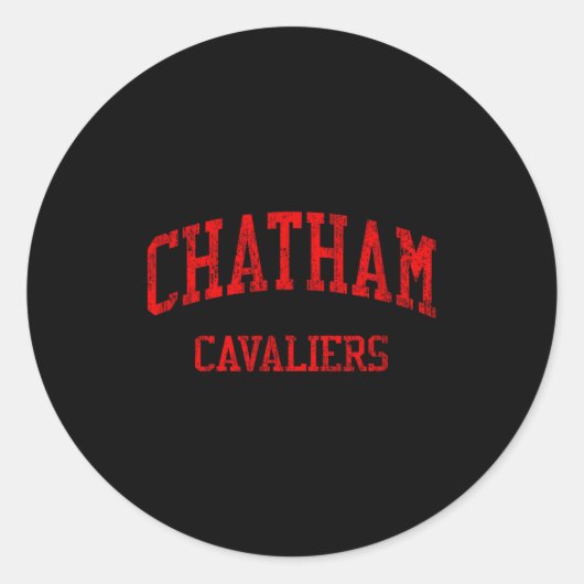 Sticker Rond Lycée Chatham Hs Chatham (Devant)