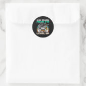 Sticker Rond Lycée Complet Vidéo Jeu Diplôme Supérieur (Sac)