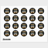 Sticker Rond Lycée Complet Vidéo Jeu Diplôme Supérieur (Feuille)