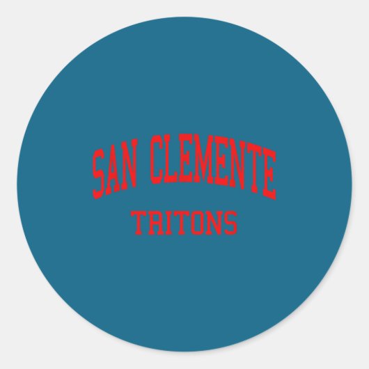 Sticker Rond lycée san clemente hs san clemente ca rétro (Devant)