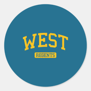 Sticker Rond Lycée West high school hs madison wi sports univer