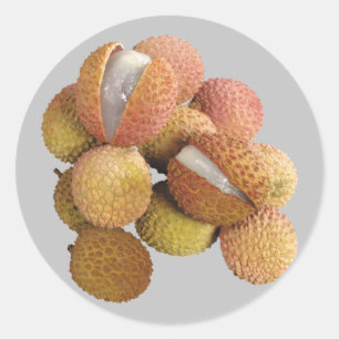 Sticker Rond Lychee