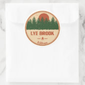 Sticker Rond Lye Brook Wilderness Vermont (Sac)