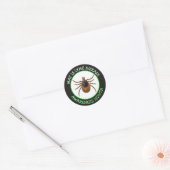 Sticker Rond Lyme Disease Awareness Month | Deer Tick  (Enveloppe)