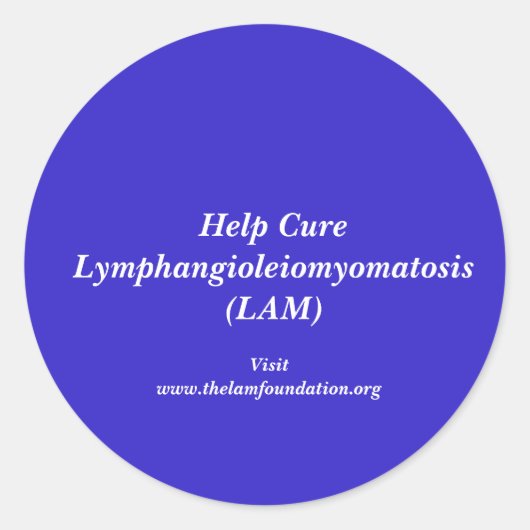 Sticker Rond Lymphangioleiomyomatose (Devant)