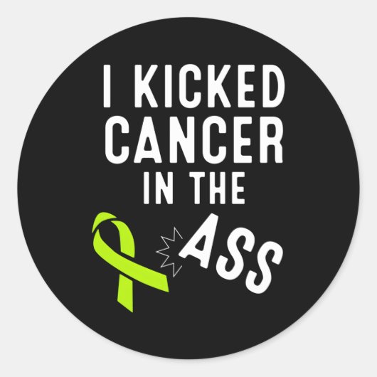 Sticker Rond Lymphome Cancer Survivor Non Hodgkin Sensibilisati (Devant)
