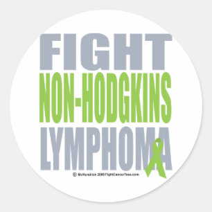 Sticker Rond Lymphome de Non-Hodgkins de combat