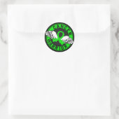 Sticker Rond Lymphome du guerrier 14C non-Hodgkin (Sac)