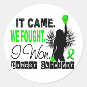 Sticker Rond Lymphome non Hodgkinien du survivant 22