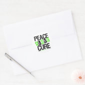 Sticker Rond Lymphome Sensibilisation Paix Amour Cure (Enveloppe)