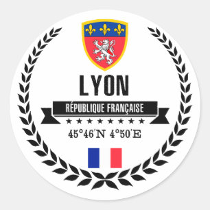 Sticker Rond Lyon