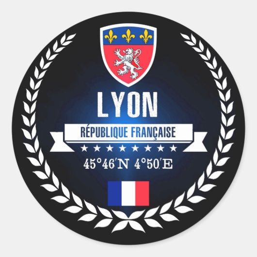 Sticker Rond Lyon (Devant)
