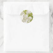 Sticker Rond Lys blancs (Sac)