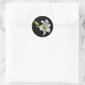 Sticker Rond Lys blancs (Sac)