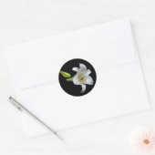 Sticker Rond Lys blancs (Enveloppe)