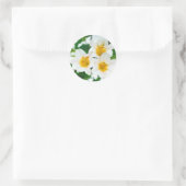 Sticker Rond Lys blancs - Lilium Flower candidum (Sac)