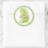 Sticker Rond Lys de fleurs (Sac)